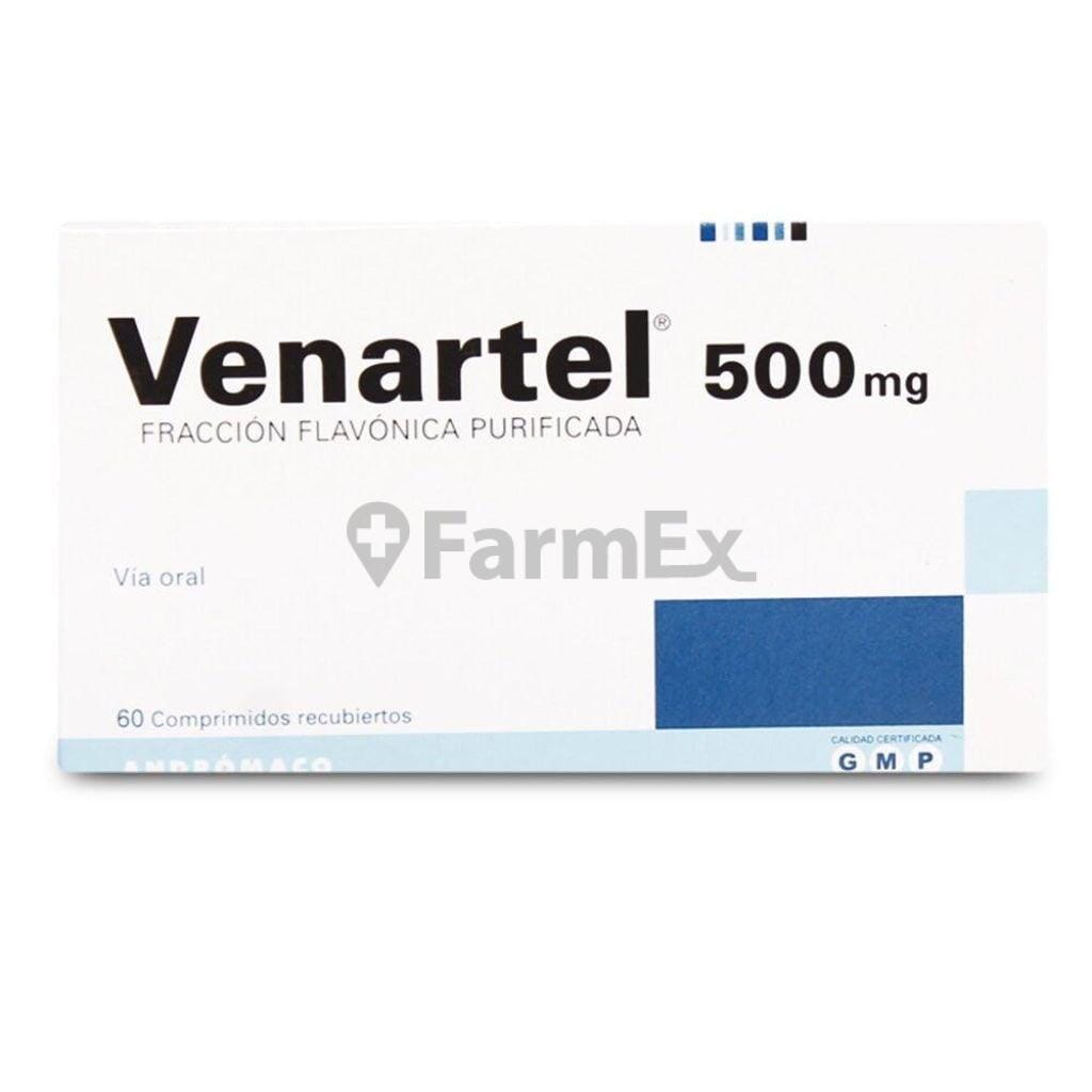 Venartel 500 mg x 60 comprimidos "Ley Cenabast" Farmex-MiaHealth-Persistente